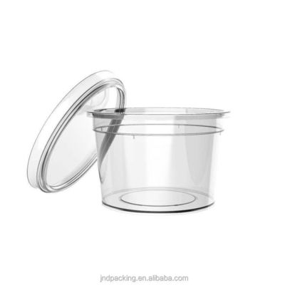 주문 디자인 사용자 지정 일회용 400ml PP 플라스틱 선명한 요구르트 컵 뚜?? 과 함께 우유 포장 2023 온라인 제조