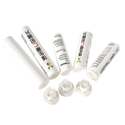 Custom PP Vitamin Tablet Effervescent Empty Plastic Bottles Milk Tablet Tube with Flip