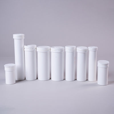 White Storage Tubes Effervescent Tablet Tube PP Material for Vitamin Packaging Solution