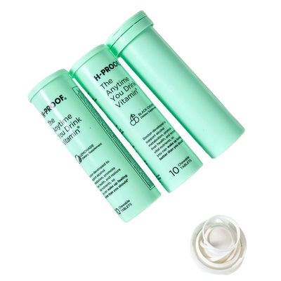 Custom White Straight Effervescent Tablets Packaging Tube for Vitamin C Professional