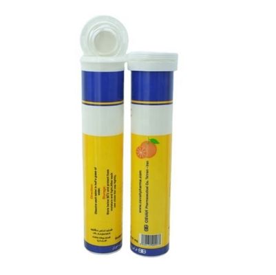27mm Diameter Biodegradable Vitamin C Effervescent Tablets Tube with Custom Printing