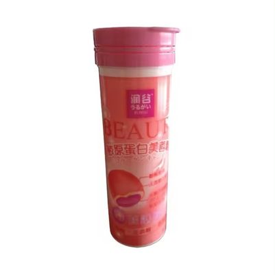 2023 Medical Cylinder PP Empty Plastic Soluble Effervescent Tube with Child Proof Cap