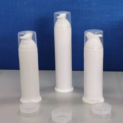 Vacuum Preservation Food Grade PP Plastic Pump Bottle Toothpaste Logo Color Custom 100ml